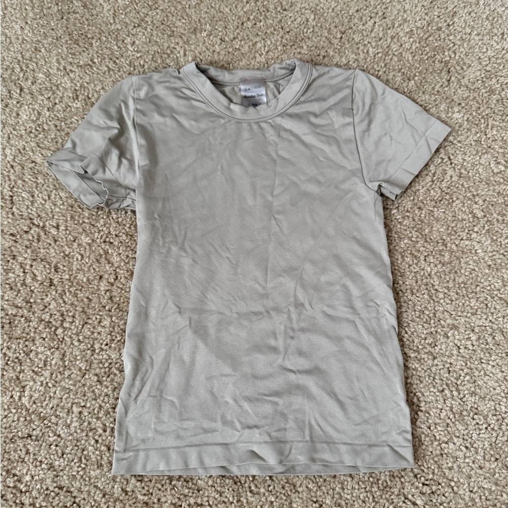 Sunday Best Light Gray Crewneck Tee